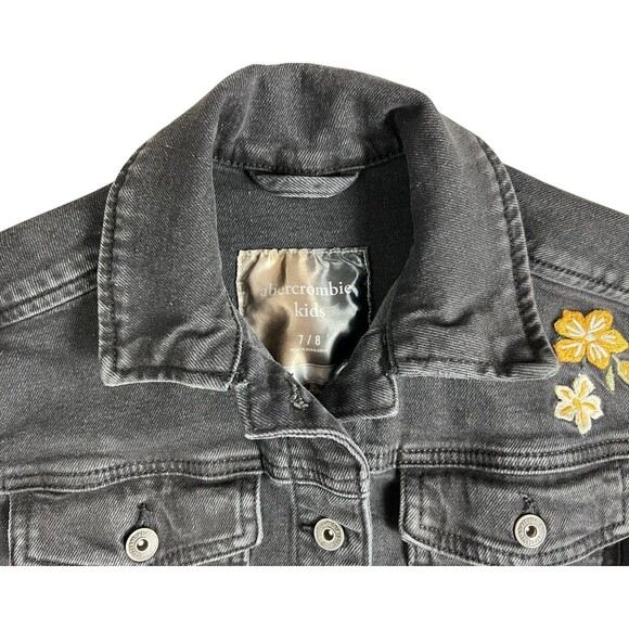 Abercrombie Kids Girls I am the Legacy Denim Jean Jacket  Youth Size 7/8 - Picture 7 of 10